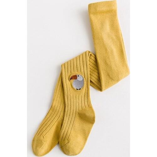 Spring and Autumn 1-3-5-8 years old childrens white one-piece leggings new girls leggings female baby solid color leggings