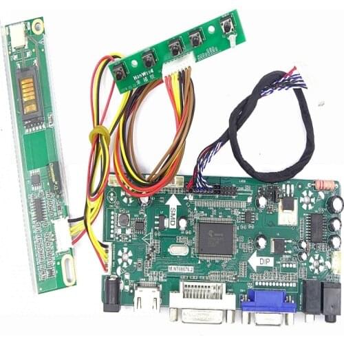 For CLAA141XF01 REV.02 display 14.1" controller board kit DVI LCD DIY VGA LVDS LED M.NT68676 screen panel 1024(RGB)×768 HDMI