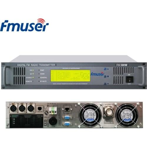 FMUSER CZH618F-500C 500W Professional PLL Stereo FM Transmitter Compact FM Radio Transmitter Broadcast For FM Radio Station