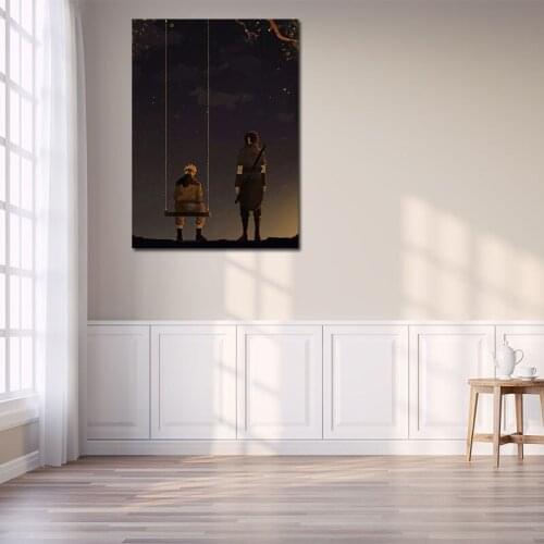 Anime Character Uchiha Sasuke Naruto Poster Canvas Painting Mural Living Room Child Bedroom Home Wall Picture Decor Kids Gift