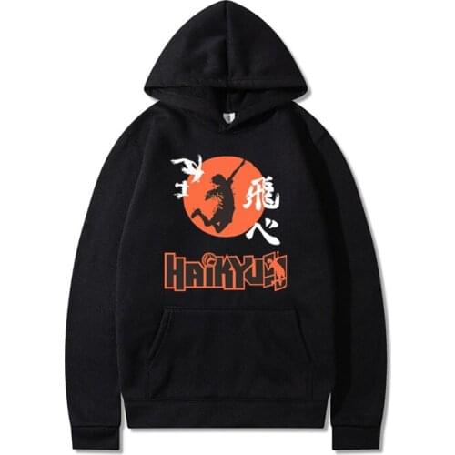 2021 Hot Japan Anime Haikyuu Cosplay Hoodie Women Men Harajuku Sweatshirt Karasuno High School Pullover Hooded Jacket Sportswear