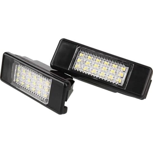 Car Styling Rear Number Plate Lamp No Error LED License Plate light car accessorie For Citroen Berlingo Estate Van C4 C2 3D C3