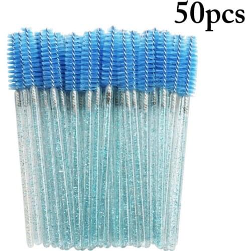 50PCS Kapmore Disposable Eyelash Brush Plastic Makeup Mascara Brush Makeup Eyelash Wand Eyelash Extension Tool
