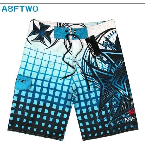 Boardshorts men brand Board Shorts Mens New bermuda masculina man Summer Pants Beach wear Quick dry print swiming swimsuit NEW