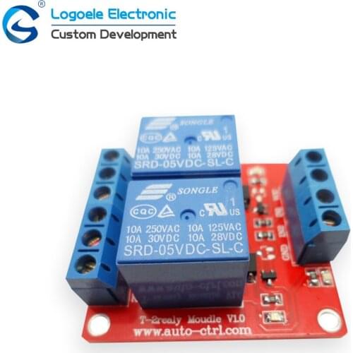 2 Channel 3V 5V 12V 24V Relay Module high/low level trigger RD-DC3V-SL-C devices Relay expansion board
