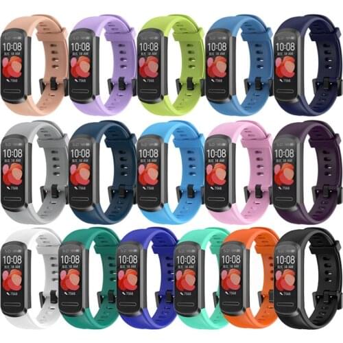 Replacement Soft Silicone Waterproof Watch Strap Watchand for Huawei Band 4