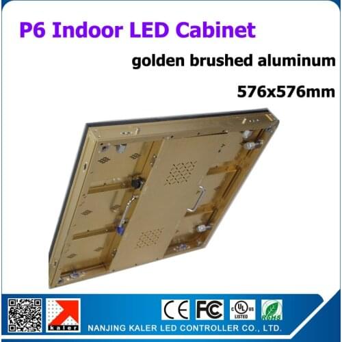 TEEHO 576*576mm p6 cabine picture message video led display screen 9pcs 192*192mm 3528SMD rgb led panel p6 with receiving card