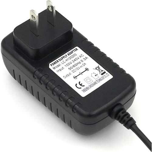 12 Volt 2A Power Supply AdapterAC to DC 5.5*2.1mm Universal Wall Charger US/EU/UK/AU Plug Extra Long 1.5 M Cord Free Shipping