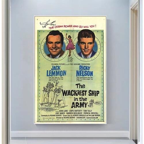 V0868 The Wackiest Ship in the Army Vintage Classic Movie Wall Silk Cloth HD Poster Art Home Decoration Gift