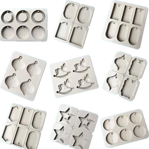 Aromatherapy Wax Tablets KS Gypsum Mold Epoxy Resin Craft Pendant Silica Gel Mold