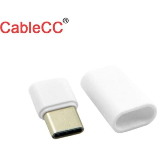 Xiwai 5set DIY 24pin USB 3.1 Type C USB-C Male Plug Connector SMT type with 3.5mm SR and Housing Cover