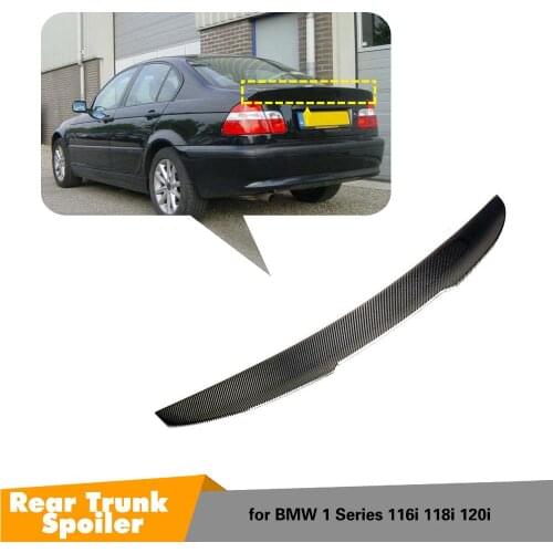 Real Carbon Fiber Car Rear Trunk Spoiler Wing Lip for BMW 3 Series E46 4 Door 1998-2005 Rear Trunk Boot Lip Spoiler Wing