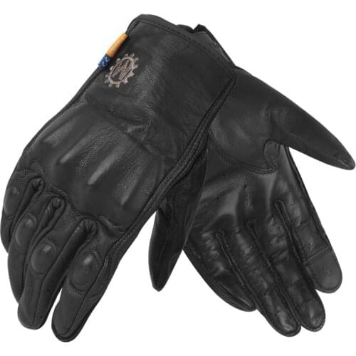 Women&men Warm Fashionable Windproof Motorbike Retro Gloves Imported Kangaroo Leather Full Finger Motorcycle Protective Gloves