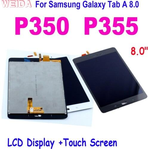 8.0" For Samsung Galaxy Tab A 8.0 P350 P355 LCD Display Touch Screen Digitizer Assembly for Samsung P350 LCD Screen P355 Display