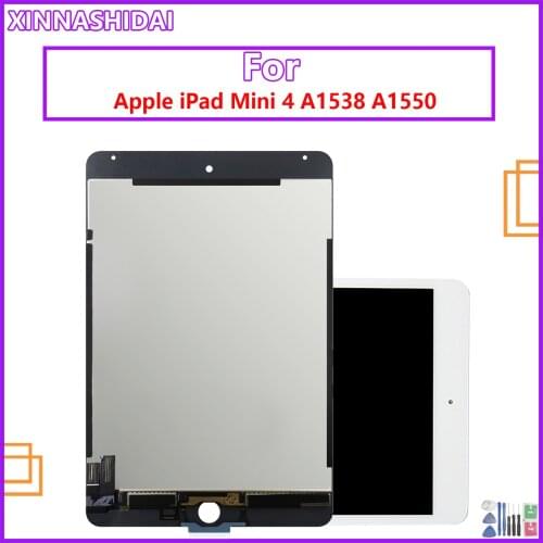 LCD Display For Apple iPad Mini 4 A1538 A1550 LCD Display Digitizer Sensors Assembly Panel Replacement For iPad mini 4