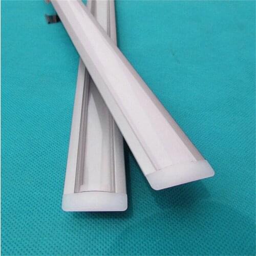 10Pcs/Lot 20Inch 0.5m Led Aluminium Profile Channel For 3528/5050/5630 Bar Light Housing With Cover 12mm Hard Strip AP-24.5x7