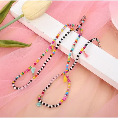 2021Exotic Natural Sunglasses Masking Chains Lanyard Straps Cords Colorful Eye Wear New Fashion Women Accessories Gifts For Girl