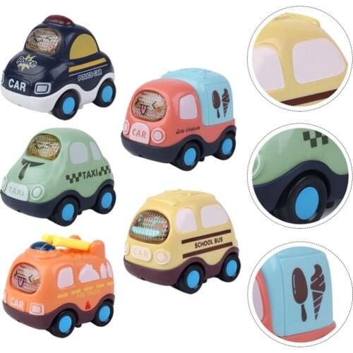 5pcs Children Small Car Toys Small Inertia Car Plaything Interesting Car Toys