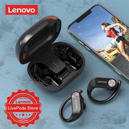 Lenovo LivePods LP7 TWS Bluetooth Earphone 360° Anti Slip Sport Running Wireless Earbuds Headphones with Mic HD Stereo IPX5