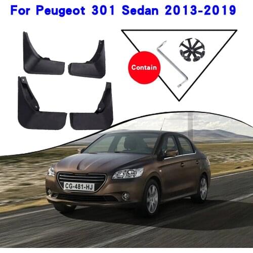Car Fender Accessories For Peugeot 301 2013-2019 Mudguards Splash Guards Fender Mudflaps Car Fender Mud Flaps Car Fender