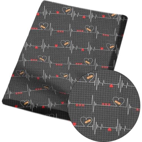 Cheer Bows 45*150cm 1pc Polyester Cotton Cloth Fabric AIDS Healthcare Printed Sheets Home Textile DIY Handmade Clothes Supplies