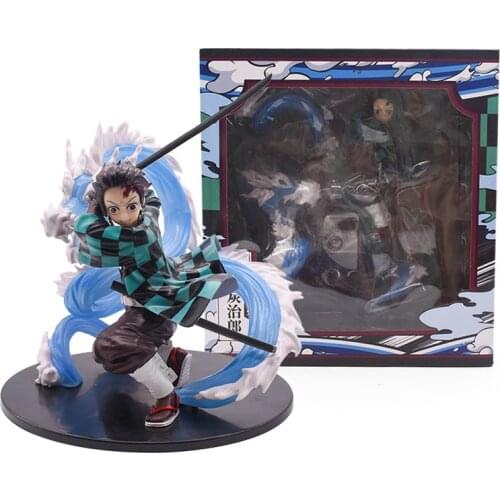 Demon Slayer PVC Action Figures Kamado Tanjirou Special Effects Anime Kimetsu no Yaiba Figurine Model Toys Gifts