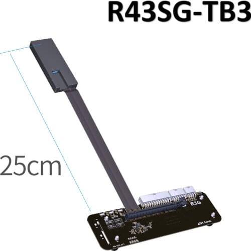 ADT-Link PCIe x16 PCI-e x16 to TB3 Extension Cable PCI-Express Cables eGPU Adapter R43SG-TB3