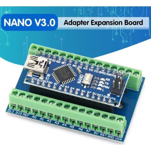 NANO V3.0 3.0 Controller Terminal Adapter Expansion Board NANO IO Shield Simple Extension Plate For Arduino AVR ATMEGA328P