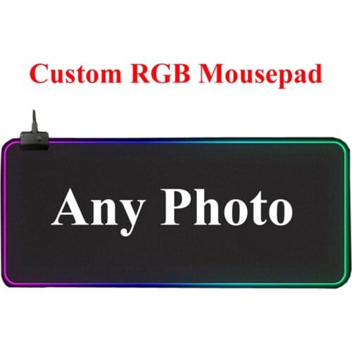 XGZ DIY Computer Game Mouse Pad RGB Send Pictures To Make Personalized Mouse Pad LED Luminous Colorful Keyboard Pad Desk