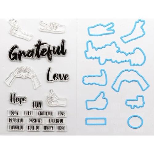 CRZCrafter Clear Stamps Seals Silicone And Matching Metal Cutting Dies Set For Scrapbooking Cardmaking Journaling Decorations