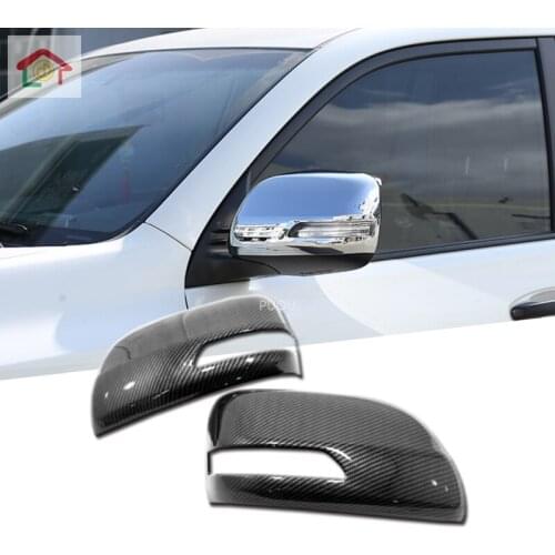 For Toyota Land Cruiser Prado FJ150 150 2010-2019 ABS Chrome Side Rearview Mirror Cap Cover Trim Accessories