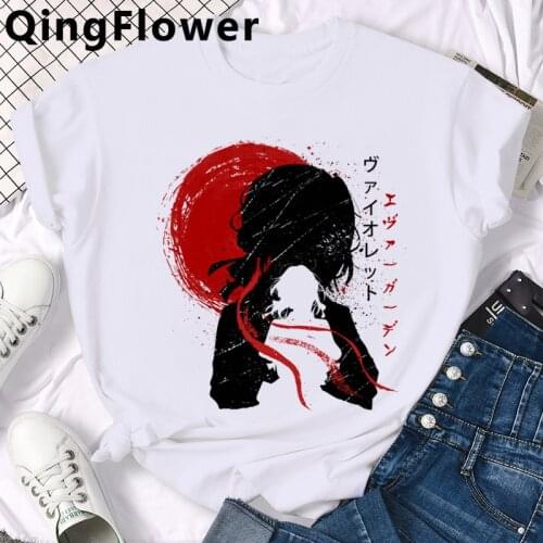 Anime Violet Evergarden summer top top tees male 2021 ulzzang tumblr t shirt top tees ulzzang kawaii