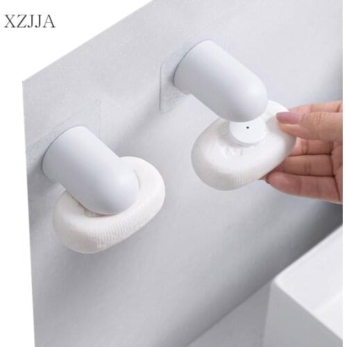 XZJJA Magnetic Soap Holder Bathroom Self-adhesive Wall Hanging Soap Dispenser Kitchen Sink Soap Holder Bathroom Accessories