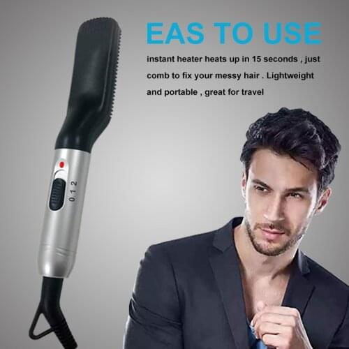 Multifunctional mens straight hair shaping combing electric beard straightening comb automatic straight hair comb brush