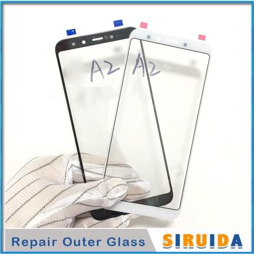 10pcs LCD Front Outer Lens with OCA Glue For Xiaomi A2 Touch Screen Glass Replacement