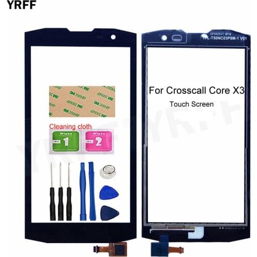 Front Outer Touch Panel Sensor For Crosscall Core X3 Touch Screen Digitizer Glass Panel Sensor Repair Parts