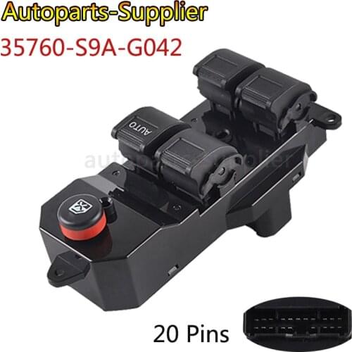 RHD Auto Power Master Window Switch for Honda Civic 35760-S9A-G042 Car Electric Power Window Switch Right Hand Drive