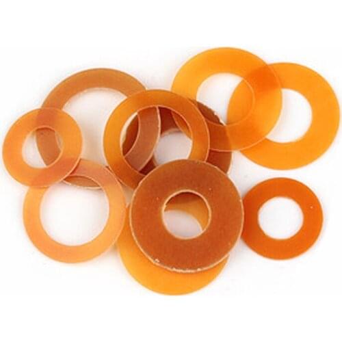 100Pcs M2 M2.5 M3 Plastic Bakelite Washers Seal Phenolic resin Round Washer Insulation Flat Gasket 4mm-8mm OD 0.5mm-1mm thick
