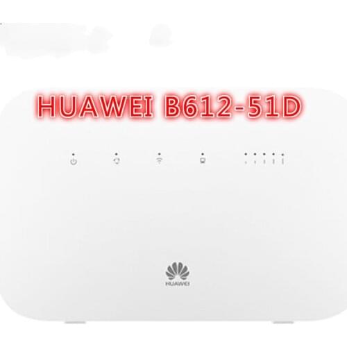 Unlocked Huawei B612 B612s-51d Router 4G LTE Cat6 300Mbs CPE Router pk b310-518 mf279 router +2pcs 4G Antennas