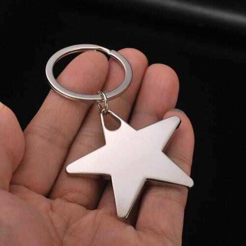Cute pentagram keychain for women key ring star keychain key holder creative portachiavi chaveiro llaveros hombre bag charm
