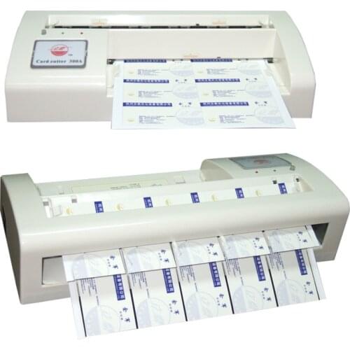 New 300A Intelligent 90x54mm A4 Size Business Name Card Paper Cutter Slitter Cutting Machine