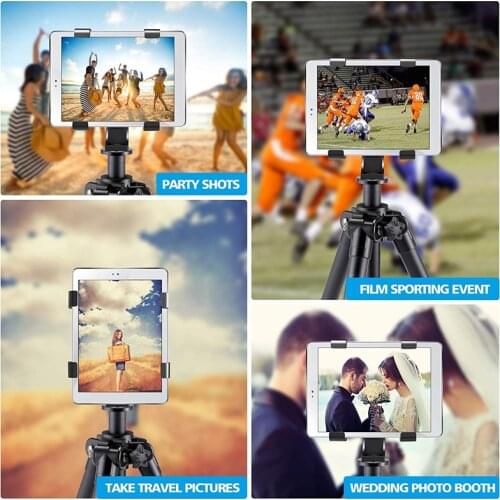Pad Universal Tablet Holder for iPad 3/4 Air 2, For Samsung Tab 1/2/3/4,Tripod / Monopod Standard Photo Attachment 1/4 Inches