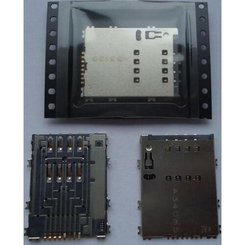 50PCS/lot, Original new for Samsung P6800 I8530 P7500 S5750 W899 W999 S5250 SIM card reader holder slot tray module,HK free ship