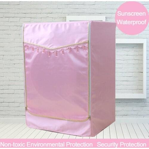 Thickening Waterproof Sunscreen Washing Machine Dryer Cover Zipper Design Cover For Washing Machine cubierta lavadora