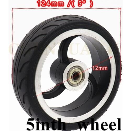 High-quality 5 inch Solid wheels Fast wheel F0,jackhot,Nes carbon fiber scooter solid tire Alloy rim
