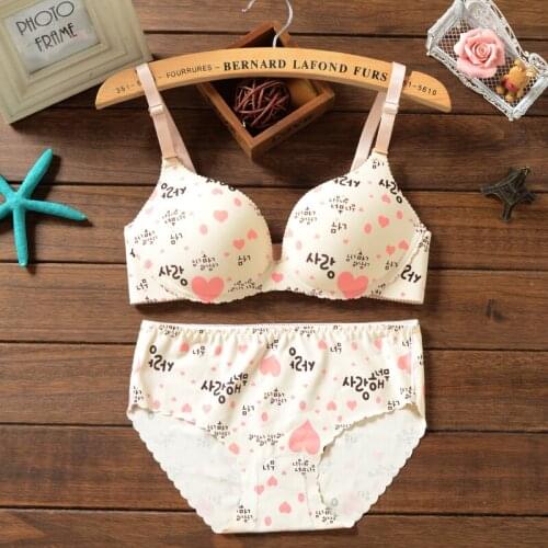 Mozhini High quality adjustable seamless bra set padded cup super push up bra set women panty briefs sexy intimates lingerie bra