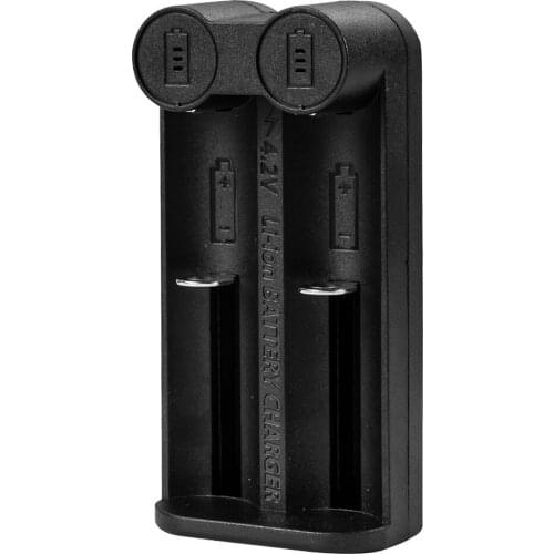 18650 Battery Charger Smart Charging 2 Slots USB 21700 20700 32650 26650 18500 16340 4.2V Li-ion Rechargeable Battery Chargers