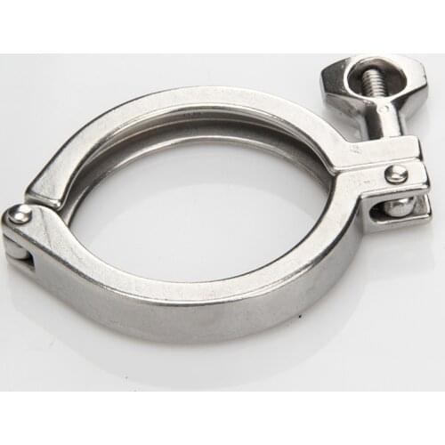 1.5" Stainless Steel SS304 Tri Clamps Clover Sanitary Single Pin Clamp Fit Ferrule OD 50.5mm