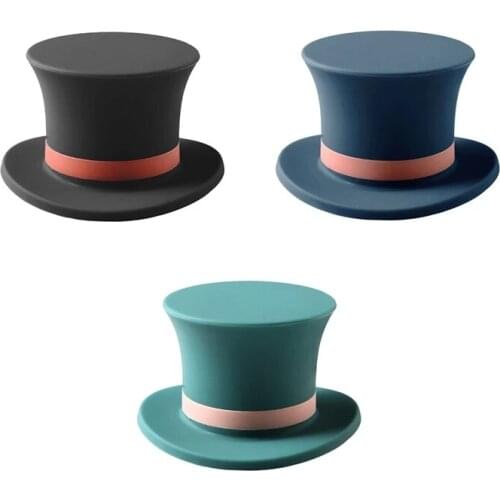 1Pcs Silicone Top Hat Beer Cocktail Glass Bottle Cap Reuse Bar Accessories For Wine Beer Bottle Novelty Sealer Stopper Cover