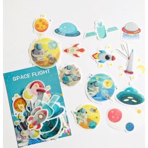 1 Pack Space Culture Starry Planets DIY Decorative Sticker Album Notebook Decoration